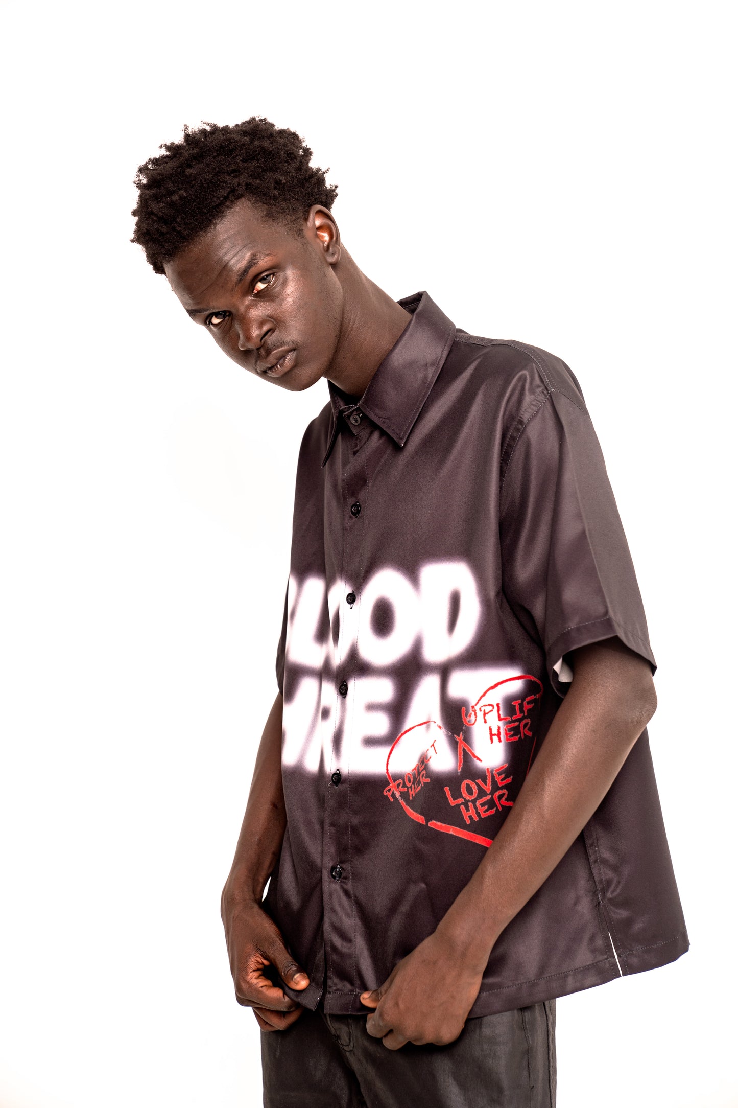 O2 - MBDMF Cropped Short Sleeve Shirt